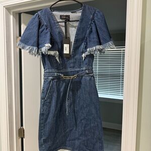 Pinko Blue Denim Mini Dress